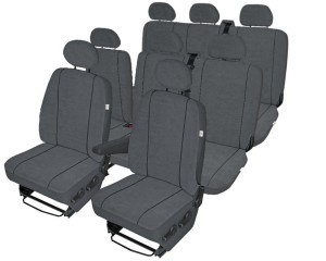 Volkswagen T5 8 miejsc (2003-2016) Pokrowce samochodowe materiał żakardowy