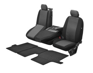 Volkswagen Crafter (od 2017-) Komplet: dywaniki i pokrowce