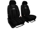 Koszulki na przednie fotele GT (eko-skóra) czarne