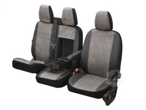 Fiat Scudo (od 2022-) - pokrowce skóra / alkantara TALENT DV-TA-OPT3M-SD