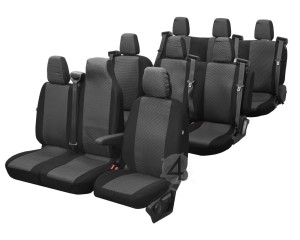 Fiat Talento (9 miejsc 2016-2020) Pokrowce materiał żakardowy HERO Z4L-DV-TVT9M-11