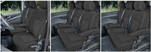 Mercedes Vito W447 (9 miejsc od 2014-) Pokrowce na miarę