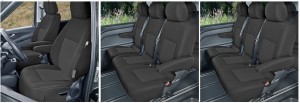 Mercedes Vito W447 (8 miejsc od 2014-) Pokrowce na miarę