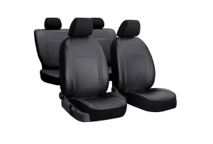 Pokrowce samochodowe eko skóra - Design Leather - czarne