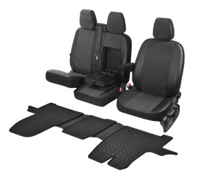 Ford Tourneo Custom (2012-2018) Komplet: dywaniki i pokrowce