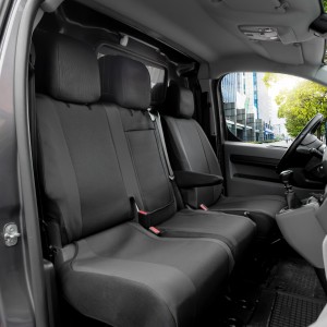 Fiat Scudo (od 2022-) Pokrowce dedykowane SCHWARZ (czarny materiał filcowany)