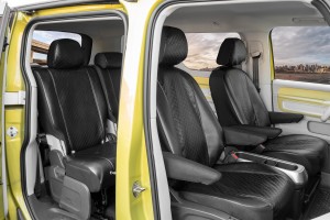 Volkswagen ID.Buzz (5 miejsc od 2022-) Pokrowce MEISTER PIK czarne eko skóra