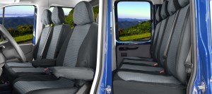 Volkswagen Crafter (od 2017-) Pokrowce materiał żakardowy