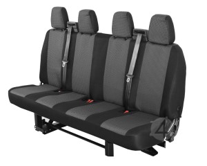 Renault Master 2. rząd 4 miejsca w całości (od 2024-) HERO Pokrowce materiał żakardowy