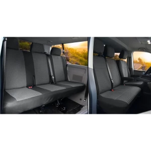 VW T5, T6, T6.1 Transporter / Caravelle 6 miejsc (od 2015-) Pokrowce dedykowane HERO materiał tapicerski