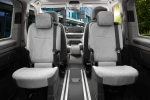 Volkswagen Multivan T7 (2 / 3 rząd 1+1 miejsca od 2022-) Pokrowce AQUA LEN GREY