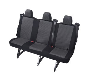 Ford Transit 2. rząd do wersji 6 miejsc (Double Cab 2012-2023) Pokrowce materiał Tapicerski