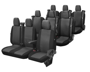 Renault Trafic Facelift 9 miejsc (od 2021-) pokrowce materiał żakardowy