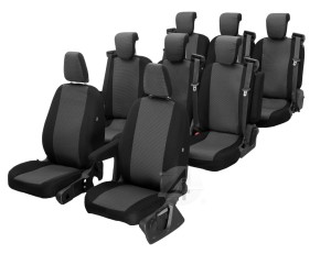 Renault Trafic 8 miejsc (od 2021-) Pokrowce materiał żakardowy