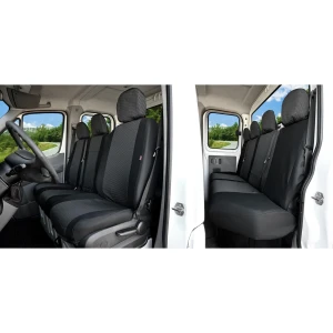 Volkswagen Crafter (Double Cab, stolik z przodu od 2017-) Pokrowce materiał żakardowy