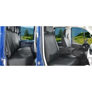Volkswagen Crafter Double cab (oparcie ze stolikiem od 2017-) Pokrowce Eko-skóra