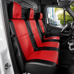 Mercedes Sprinter 3 miejsca (od 2018-) pokrowce RED skóra