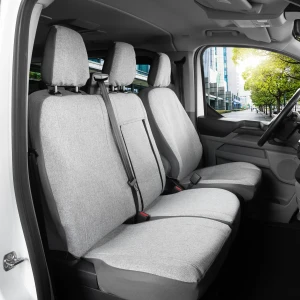 Ford Transit Custom (3 miejsca od 2024-) Pokrowce AQUALEN szare