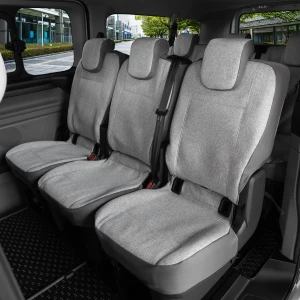 Ford Transit Custom 2. rząd (1+1+1 od 2024-) Pokrowce AQUALEN szare